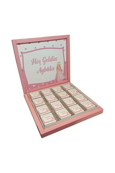 Blackeye Chocolate Kişiye Özel Isimli Kız Bebek Karton Kutulu Bebek Çikolatas...