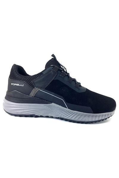 Forelli ENERGY 47216 Black Nubuck Leather Men's Anatomical Shoes
