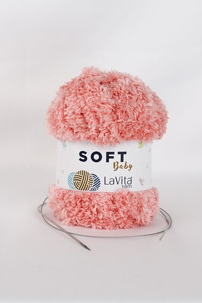 LaVita Yarn Soft Baby Velvet Yarn Amigurumi 5 Pack Πλεκτό στο χέρι Σχοινί Taka Yarn (4105-Powder) Taka Yarn