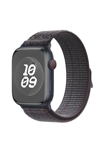 Microsonic Apple Watch Series 9 45mm Kordon Terra Sport Loop Siyah