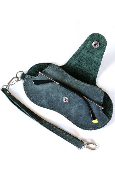 bouscrab Real leather custom design glasses case