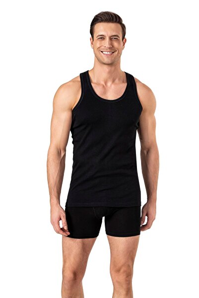 OBJE Black Modal Men's Undershirt