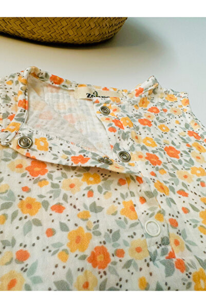 Zebra NEWBORN DOUBLE LAYER MUSLIN CHAPE JUMPSUIT