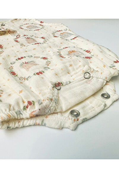 Zebra NEWBORN DOUBLE LAYER MUSLIN CHAPE JUMPSUIT