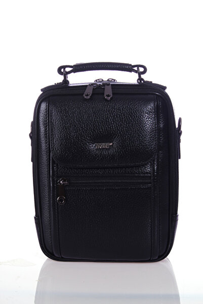 By Hakan Traum 90 Genuine Leather handbag messenger bag BLACK