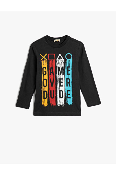 Koton 4wkb10044tk Jungen-Sweatshirt Anthrazit