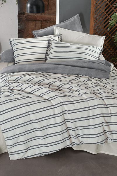 Sarev Salamanca Ecru Mood Comfort King Size (King Size) 100% βαμβακερό παπλωματοθήκη διπλής όψης που πλένεται