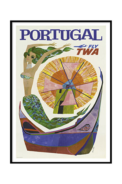 Beril Yamaç Design Studio Portugalia Portugal Reproducere de poster vintage Artă de poster vintage