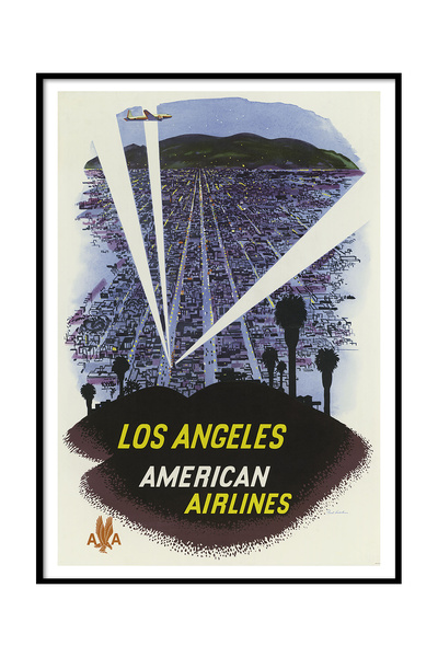 Beril Yamaç Design Studio Reproducere de poster vintage a companiei aeriene a...