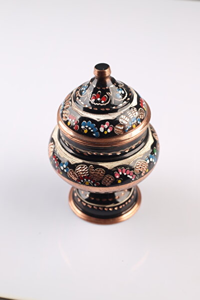 Black Sea Port Yeni Özel Trabzon El Işlemeli Dövme Bakır Şekerlik