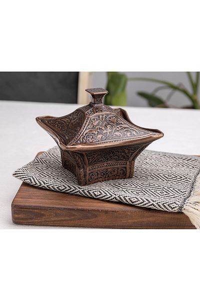 KT HOME Sugar Bowl Large Square Palm Bowl Cube Sugar Bowl Tea Garden Restaurant Cafe Sugar Bowl with Lid