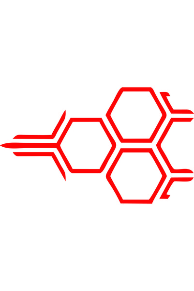 Generic Brand 50X30 CM HONEYCOMB HOOD STICKER AUTO STICKER CAR STICKER