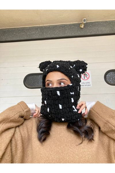 Moda Biçer Hand Knitted Balaclava Snow mask MDABCR