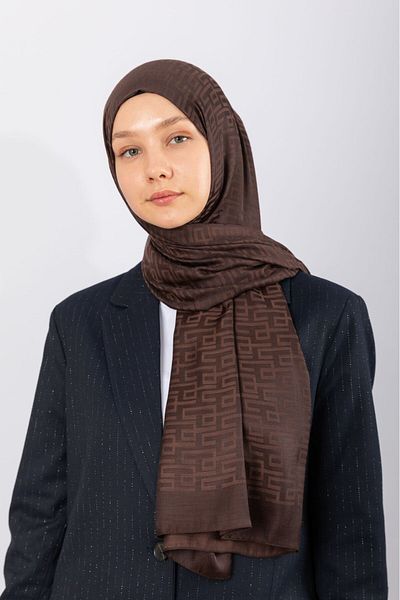 hijabchi Γεωμετρικό Σχέδιο Ζακάρ