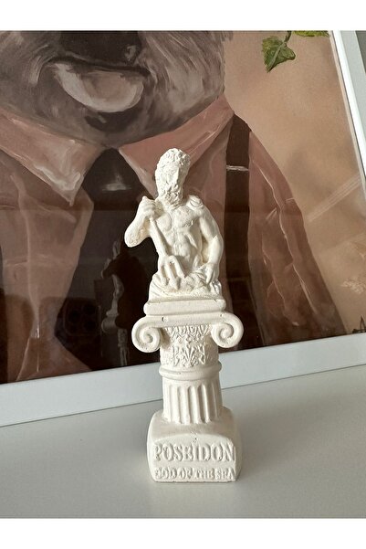 ALCSTORE İmosas Yunan Heykel Posedion Biblo