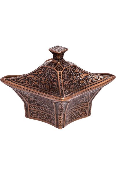 KT HOME Sugar Bowl Large Square Palm Bowl Cube Sugar Bowl Tea Garden Restaurant Cafe Sugar Bowl with Lid