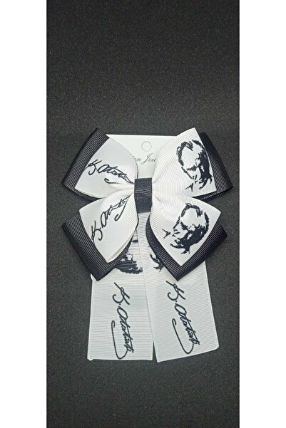 shopland Ataturk Themed Handmade School Buckle with Double Bow