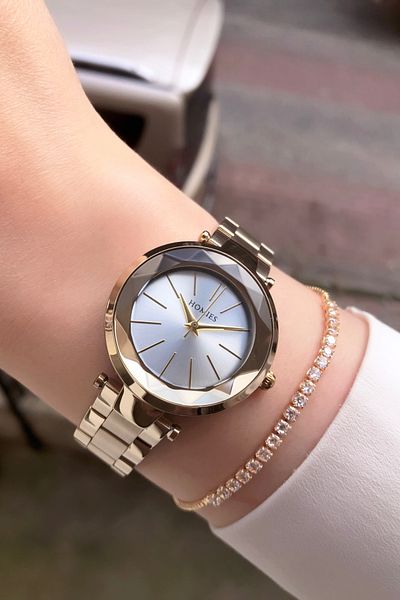 Homies WOMEN'S WRIST WATCH CUT GLASS BRACELET WITH GIFT