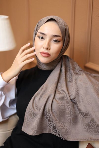 Silk Home Jacquard Deluxe Shawl - Mink