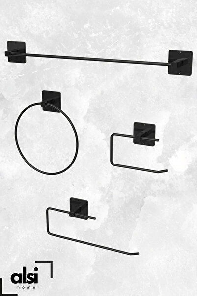 ALSİ HOME Yapışkanlı 4 lü Havluluk Rulo Kağıt Havluluk Tuvalet Kağıtlık Yuvar...