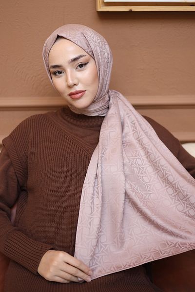 Silk Home Jacquard Deluxe Shawl - Powder