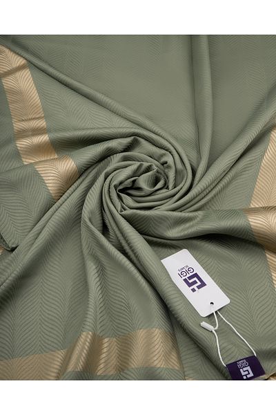 Scarf Gi Luxury Jacquard Shawl - 1 - Πράσινο Μέντα -