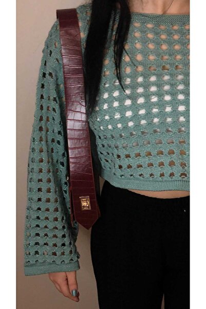 MODA MHE ΙΣΠΑΝΙΚΟ ΜΑΝΙΚΙ ΡΥΘΜΙΣΜΕΝΟ ΠΡΑΣΙΝΟ CROP