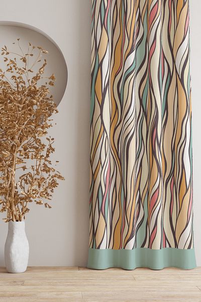 AYSHOME Ays Home Water Wave Background Curtain
