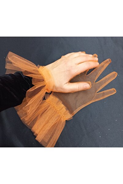 es moda shop Cisilong Ruffle Tulle Bridal Gloves