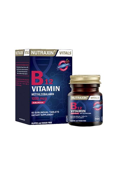Nutraxin B12 Vitamin 60 Under Tongue Tablet Food Supplement