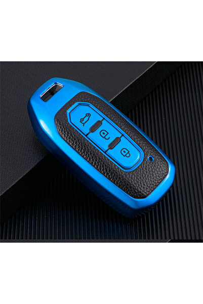 AYCANSTORE Carcasa Tpu pentru chei Ford cu 3 butoane (albastru)