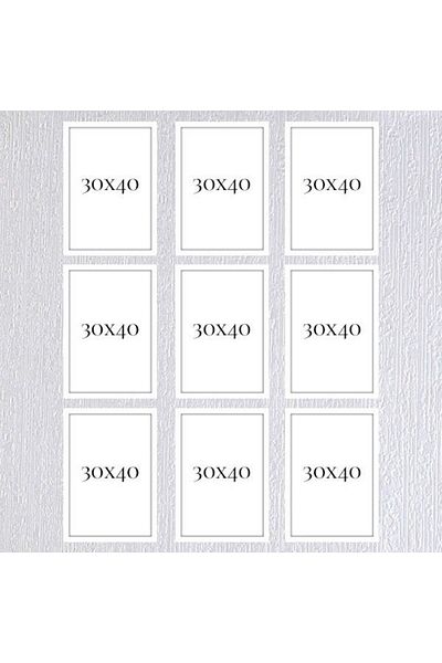 AS TİCARET Nine 30x40 Frame (No Poster) - Bos1026