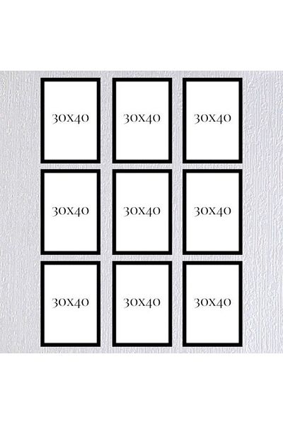 AS TİCARET Nine 30x40 Frame (No Poster) - Bos1026