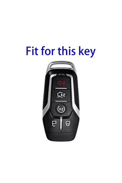 AYCANSTORE Husă Tpu pentru telecomandă Ford cu 5 butoane (argintiu)