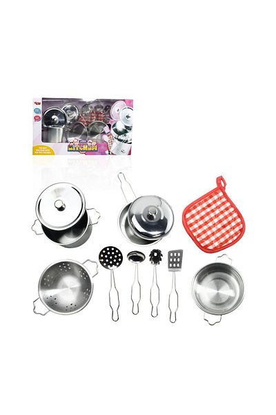 Vardem Art002 U01 Atf-3815-6-1A Steel Pot Pan Set 11 Piece Bernami New