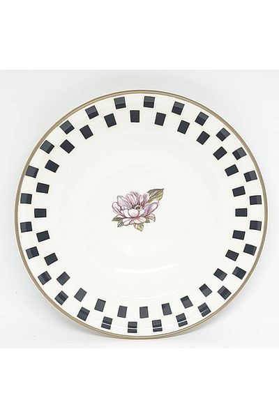 Avşar ENAMEL HOUSE CHAMOMILE MODEL DISH