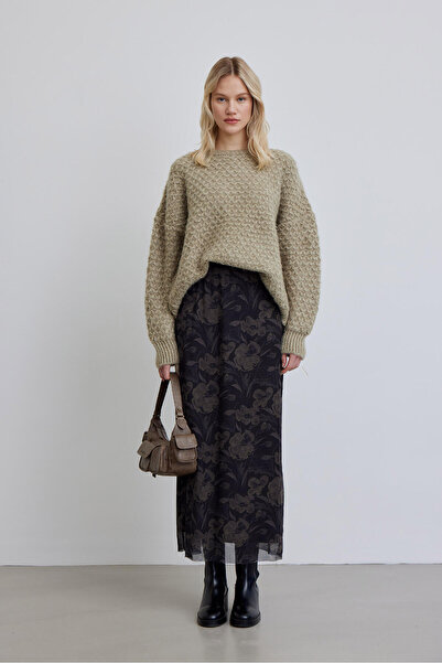 Manuka PATTERNED TULK SKIRT LOTUS