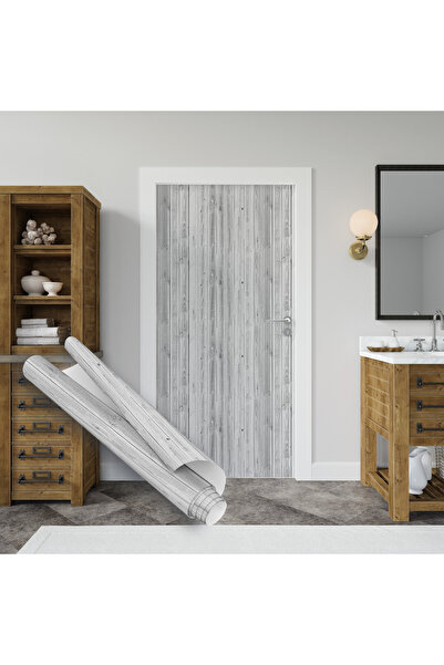 Dekoros Gri Ahşap Kendinden Yapışkanlı Folyo, Eskitilmiş Parke Görünümlü Yüzey Kaplama 45x500cm 0147