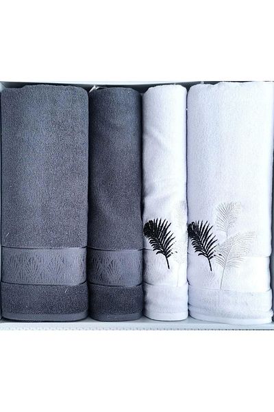 Özdilek ELEGANCE GOLDEN PALM ANTHRACITE - GREY BEST SET