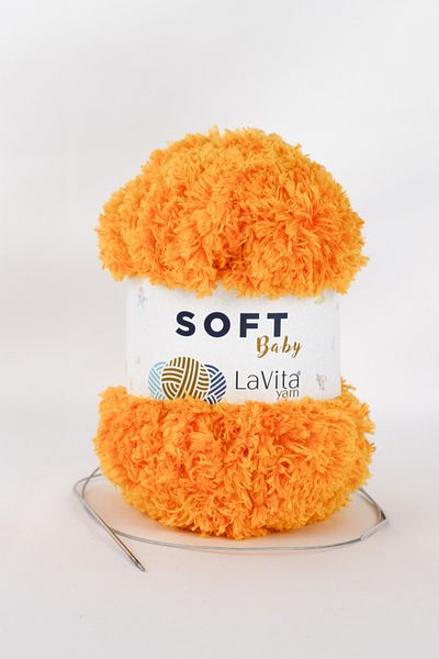 LaVita Yarn Μαλακό βελούδινο νήμα για μωρά Amigurumi 5 Pack Hand Knitting Yarn Taka Yarn (3012-Βερίκοκο) Taka Yarn