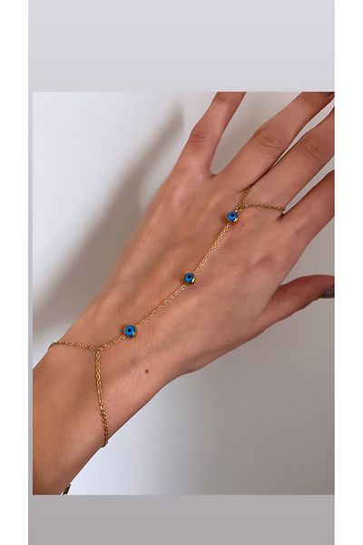 NAİFTAKIAKSESUAR Women's Evil Eye Beaded Shahmeran