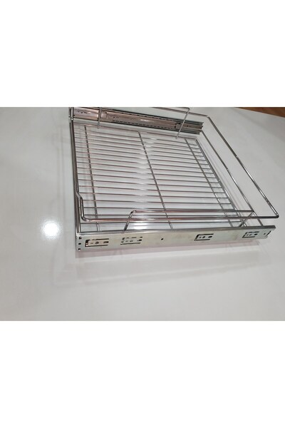 YILDIZAKS Telescopic Rail Metal Wire Drawer Basket 35cm