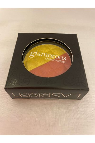 LA SPLASH GLAMOROUS SHADOW DUO Double Eye Fari -19114 Orange Yellow