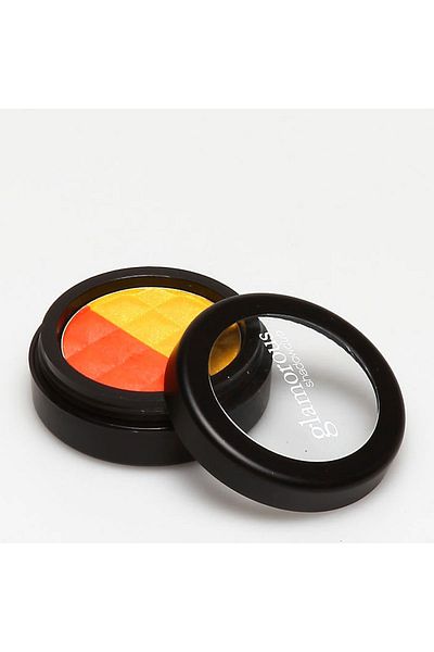 LA SPLASH GLAMOROUS SHADOW DUO Double Eye Fari -19114 Orange Yellow