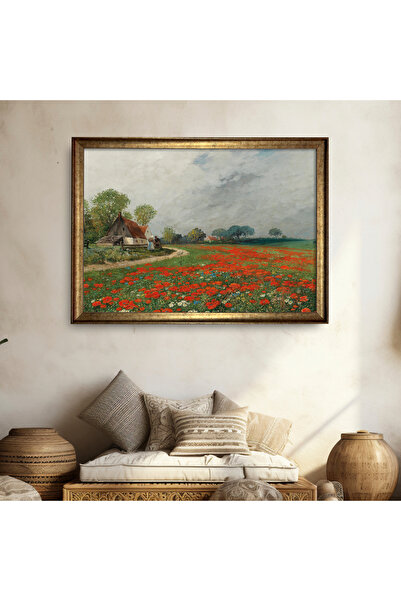 HOMEPACK Tekli Gold Premium Çerçeveli Kanvas Tablo, Özel Seri ROYAL022