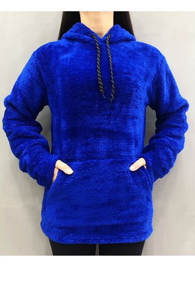 highlevel Hanorac de pluș pentru femei ixir Sax Blue