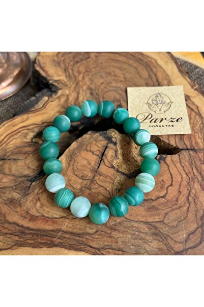parze doğaltaş Green Agate Natural Stone Bracelet