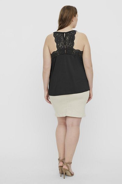 Veromoda Curve Vero Moda Curve Damen/Mädchen Schwarzes T-Shirt