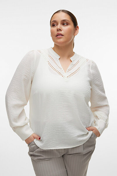 Veromoda Curve VMCCHRIS LS ΚΟΡΥΦΑΙΟ V-NECK WVN CUR