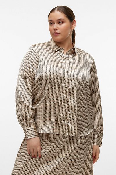 Veromoda Curve VMCGAYA L/S SHIRT WVN BTQ CUR